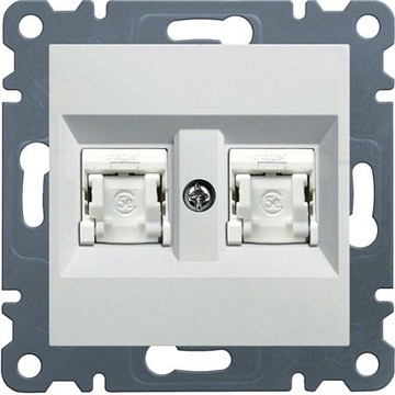 HAGER Lumina 2 GNIAZDO komputerowe RJ45 x2 WL2120