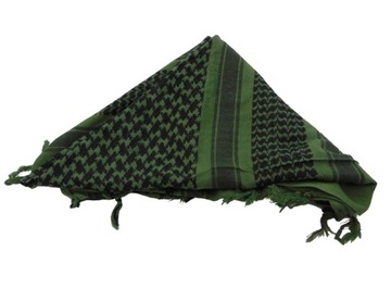 CHUSTA ARAFATKA OCHRONNA BANDANA BANDAMA Shemagh 110X110 MFH GREEN BLACK