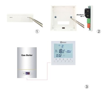 STEROWNIK DO PIECA GAZOWEGO REGULATOR TEMPERATURY TERMOSTAT NA BATERIE