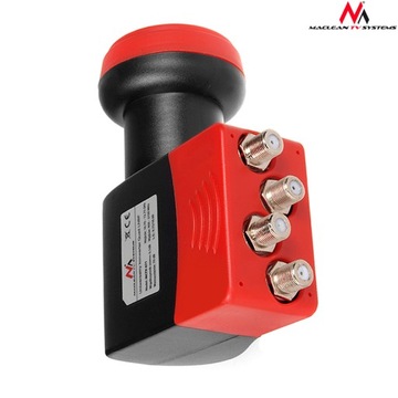 КОНВЕРТЕР SAT QUAD 4K CYFROWY POLSAT CANAL+ КАБЕЛЬ