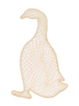KACZKA KACZKI plecione DEKORACJA z abaki 27 cm