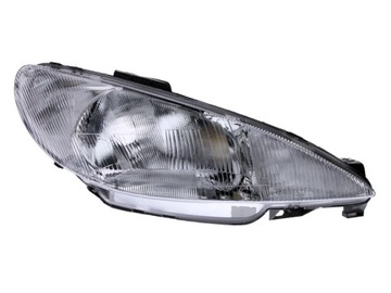 REFLEKTOR LAMPA PRZÓD PEUGEOT 206 98- KOMPLET L+P