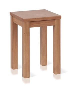 Taboret dębowy OAK stołek twarde siedzisko