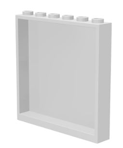 LEGO ŚCIANA, PANEL BIAŁY 1X6X5 NR 59349