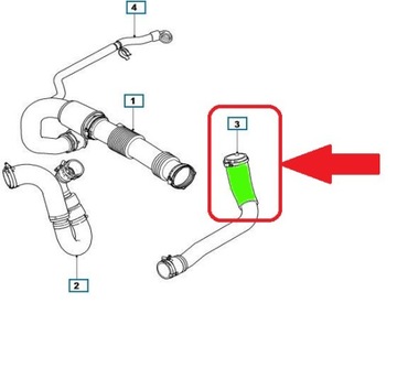 ТРУБКА ИНТЕРКУЛЕРА JAGUAR XF RANGE 2.2 D C2Z14278