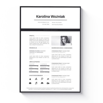 NOWOCZESNY SZABLON CV + LIST MOTYWACYJNY MS WORD