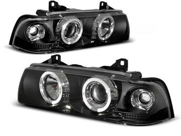 Lampy przód BMW E36 Coupe Cabrio BLACK Angel LED