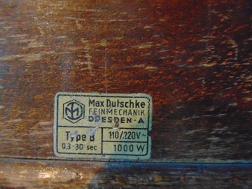 MAX DUTSCHKE FEINMECHANIK DRESDEN часы для фотолаборатории