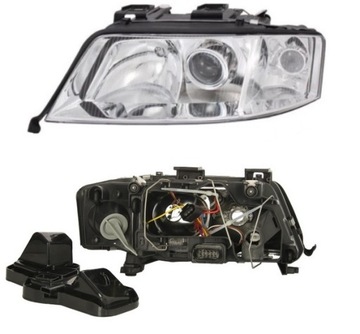 REFLEKTOR LAMPA PRZÓD AUDI A6 C5 FL 99-01