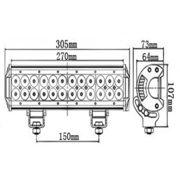 СВЕТОДИОДНАЯ ПАНЕЛЬ ATV LIGHT BAR CREE 72 Вт ЛАМПА ДЛЯ квадроцикла