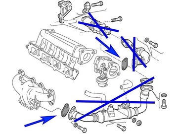 Заглушка EGR 4 мм Fiat Alfa 1.9 8V 2.4 10V JTD