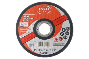 Tarcza do cięcia INOX 115/1.0 mm INCO-FLEX