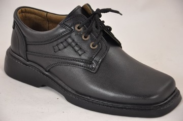 PÓŁBUTY MĘSKIE BUTY SKÓRZANE SKÓRA czar AS r 46