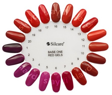 slay GEL BASE ONE silcare разноцветный пастельный неоновый красный