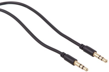 PRZEWÓD KABEL MACLEAN GOLD JACK 3,5mm 1,5m CZARNY