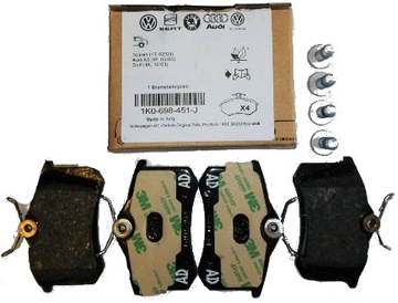 KLOCKI HAMULCOWE TYŁ AUDI VW SKODA SEAT 1K0698451C