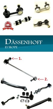 2 ТЯГИ ПЕРЕДНЕГО СТАБИЛИЗАТОРА PEUGEOT 206 C2 C3!