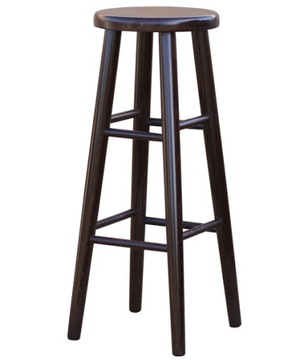 TABORET BAROWY BUKOWY 82CM SOLIDNY DREWNIANY