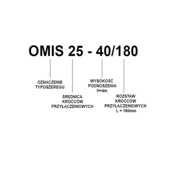 OMIS 50-140 H-14m, Q-170л/м Циркуляционный насос Omnigena