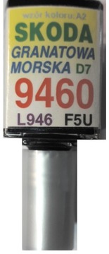 SKODA 9460 F5U D7 GRANATOWA MORSKA LAKIER ZAPRAWKA