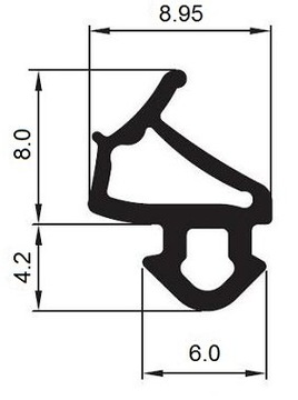 10мб+Клей Уплотнители оконные S-1127 VEKA