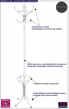 СТОЯЩАЯ ВЕШАЛКА == СКАНДИНАВСКАЯ ДЕРЕВЯННАЯ == БЕЛАЯ