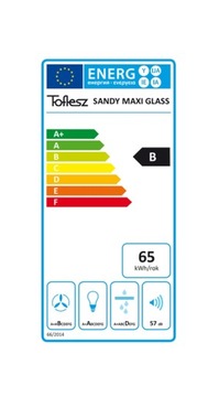 ВЫТЯЖКА SANDY MAXI GLASS TOFLESS, БЕЛАЯ 60СМ