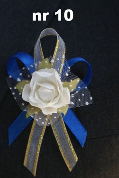 Булавки-котильоны для гостей с цветком на свадьбу, 10шт, 11 цветов