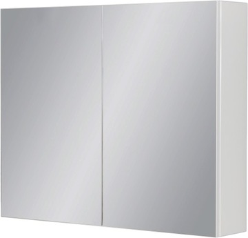 BELLI GOLD szafka z lustrem biała matowa 80cm