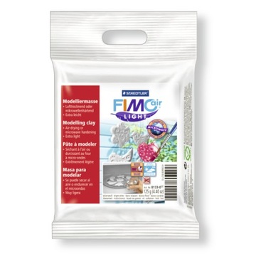 FIMO AIR LIGHT MASA PLASTYCZNA, GLINKA, BIAŁA 125G