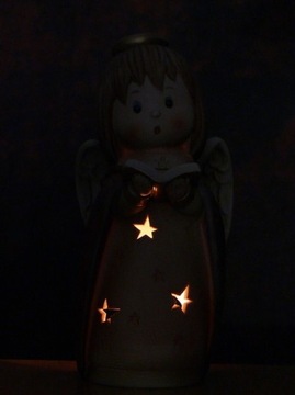 ŚLICZNY ANIOŁ ANIOŁEK na tealight * NA PREZENT