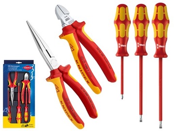 KNIPEX 002013 zestaw szczypce wkrętak VDE 5szt.