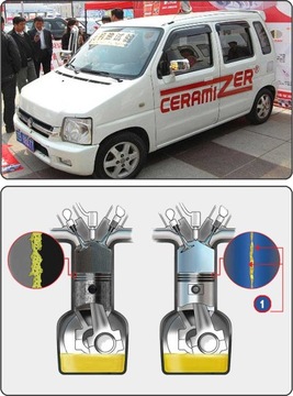 CERAMIZER CS do silnika + USZLACHETNIACZ paliwa do baku
