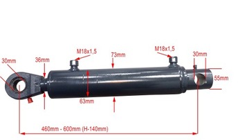 ГИДРАВЛИЧЕСКИЙ ЦИЛИНДР 63x36, МНОГОФУНКЦИОНАЛЬНЫЙ КОВШ 140 ХОДА