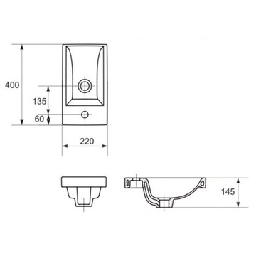 CERSANIT LARA COMO ШКАФ + РАКОВИНА 40 СМ S801-188