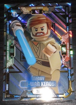 karta Lego Star Wars limitowana LE2 mądry obi-wan