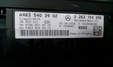 MERCEDES G 463 DIESEL PŘÍSTROJOVÁ DESKA 4635402902 EVROPA