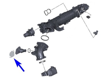 Заглушка EGR BMW 2.0 3.0 D N47N N57N N57Z B37 B47