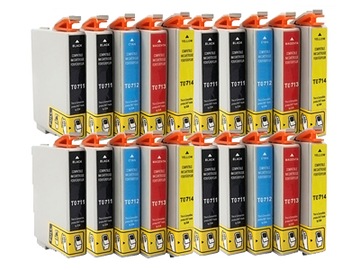 20x TUSZ DO DRUKARKI EPSON S21 D78 D92 DX7450 SX100 SX115 SX210 SX215 SX218