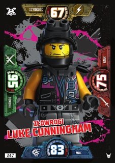 karta nr 247 Złowrogi Luke Cunningh Lego ninjago 3