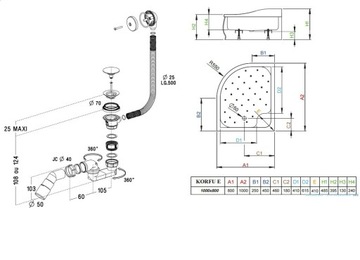 RADAWAY PREMIUM PLUS E кабина 100x80 + BRO + СИФОН