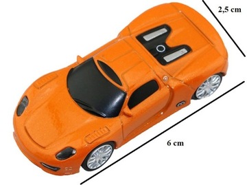 PENDRIVE USB 64 GB PORSCHE POMARAŃCZOWY SAMOCHÓD