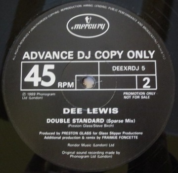 DEE LEWIS DOUBLE STANDARD 1989 UK