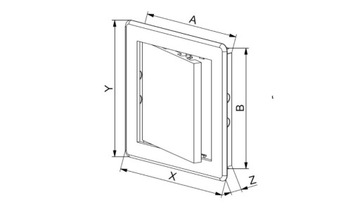 Ревизионная дверца Awenta 20 x 25 см ABS