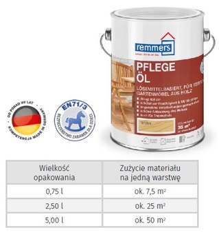 PFLEGE-OL REMMERS TERRACE OIL 5л ЦВЕТА 24ч