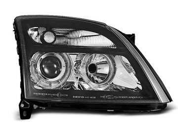 Lampy przód OPEL VECTRA C 02-06 Angel BLACK DEPO