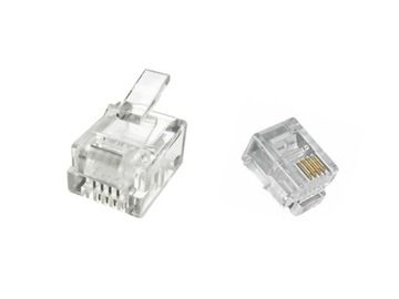 Wtyk modularny RJ11 6p4c 10 sztuk