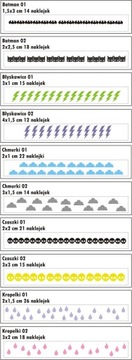 ЦВЕТЫ ЗВЕЗДЫ ТОЧКИ СЕРДЦА наклейки на велосипед