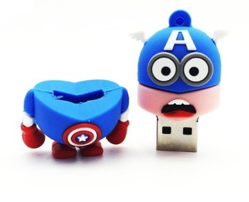 PENDRIVE 3.0 USB 32GB MINIONKI KAPITAN AMERYKA