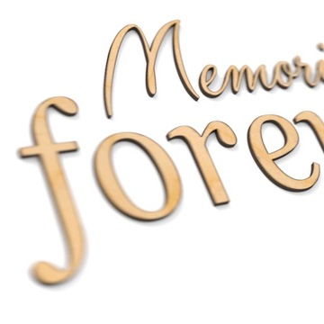 3D деревянная настенная надпись «Воспоминания остаются навсегда»